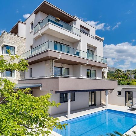 Luxury Villa Lucas With Heated Pool, Whirlpool, Sauna, 14 Pax Podstrana Ngoại thất bức ảnh